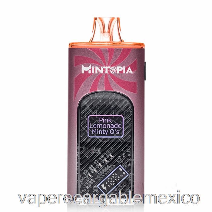 Vape Recargable Mintopia Turbo 9000 Desechable Limonada Rosa Minty O's